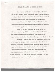 Equitable Distribution of Federal Funds for Education of Native American Children in Public Schools, 1953-01-01 - 1975-12-31
