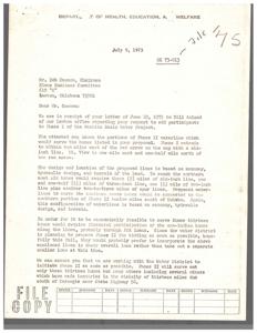 Expansion of Washita Basin Water Project to Include Kiowa Families, 1975-06-10