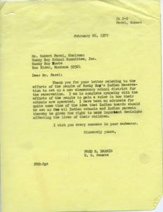 Establishing a New Elementary School District: The Effort of Rocky Boy&#39;s Indian Reservation Community, 1969-12-07