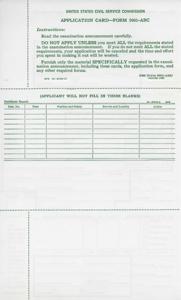 Guide to Filling Out the United States Civil Service Commission Application Card-Form 5001-ABC, 1970-01-01 - 1970-12-31
