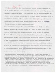 Immigration Regulation Change: Consuls Overseas Deciding Nurse Qualifications, 1965-01-01 - 1965-12-31