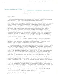 Exploring Opportunities for an Indian Folk Ballet at the Western Heritage Center, 1966-03-03