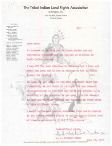 Inquiry Regarding Tribal Indian Land Rights Legislation, 1966-07-01