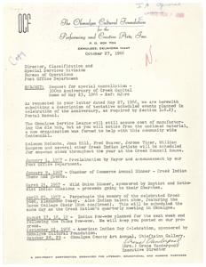 Letter from Senator Fred R. Harris regarding Indian Achievement Week 1966, 1966-11-04