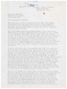 Letter to Senator Fred R.Harris Regarding Indian Bureau Actions and Misappropriation of Funds, 1966-12-08