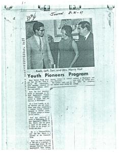 ["Mrs. Fred R. Harris, wife of the Senator from Oklahoma, appreciates the convenience of 24 hour prescription service at Peoples, located at 4709 Lee Highway, Arlington."]