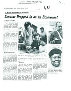 Senator Harris Visits Experimental Program at Morgan Elementary School, 1967-10-10