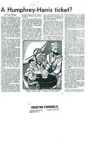 Humphrey-Harris: A Potential Presidential Ticket Amid Political Turmoil, 1968-07-30 - 1971-12-31