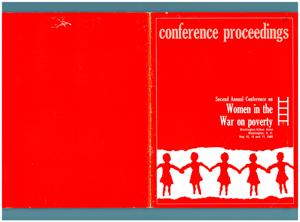 Proceedings of the Second Annual Conference on Women in the War on Poverty: Washington D.C., 1968, 1967-05-08