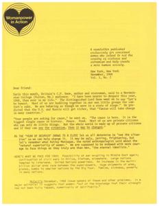 Empowering Women for Change: A 1968 Newsletter on Addressing Violence, Extremism, and Famine, 1968-01-01 - 1968-12-31