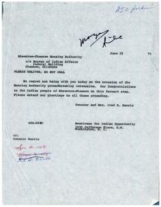 ["The document describes the operations of the American Indian Organization (AIO) and its efforts to improve conditions for Native Americans. It discusses the organization's financial situation and its plans for the future, including a focus on national conferences."]