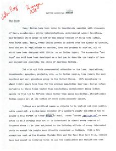 Native American Action: A Call for Indigenous Influence in Policy, Legislation, and Social Justice, 1967-01-01 - 1969-12-31