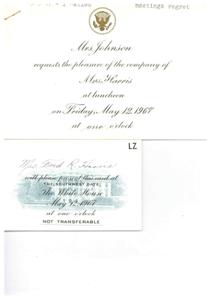 Invitation to a Luncheon at the White House, 1967, 1967-05-12