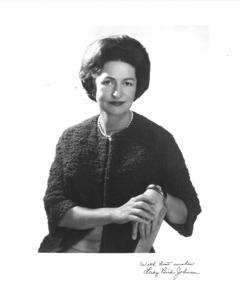 Portrait of Lady Bird Johnson S M Schoenborn, photographer, 1963-01-01 - 1976-12-31