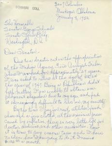 Request for Improved Retirement Benefits for Government Employees, 1952-01-08