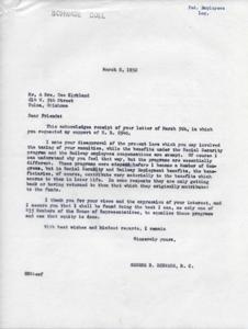 Support for Federal Employees: Legislative Action Needed, 1952-03-08