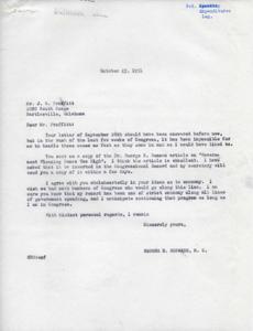 Title: Congressional Correspondence on Government Spending and Economic Concerns, 1951-09-26