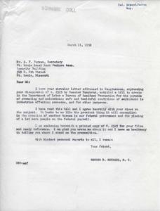Opposition to Bill S-2325: A Letter from St. Louis Local Meat Packers Assn., 1952-02-15