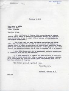 Reducing Federal Expenditures: A Call to Action, 1952-01-26