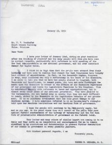 The Fight Against Excessive Federal Expenditures and Taxes, 1952-01-25