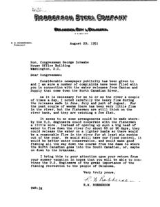 Protecting the Big Blue Valley: A Plea to Congress, 1951-08-29