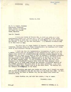 Support for Flood Indemnification and Insurance Bill, 1951-10-05