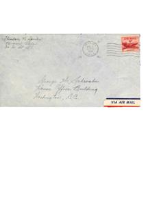 Urgent Air Mail from Miami to Washington, DC - January 8, 1951, 1951-01-01 - 1951-12-31