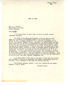The Role of President Truman in the Korean War: A Letter from Dr. J.E. Wallace, 1951-01-01 - 1951-12-31