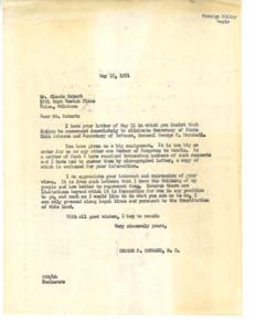 Letter from George B. Schwabe Regarding Foreign Policy Concerns, 1951-05-15