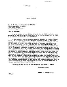 Support Needed for Local Health Units Bill, H. R. 274, 1951-03-05
