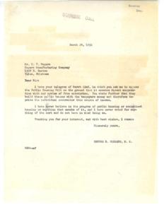Opposition to Public Housing Bill, 1952-03-24