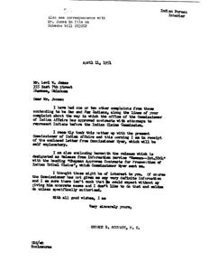 Investigation into Indian Contract Swindles in Oklahoma, 1951-01-01 - 1951-12-31