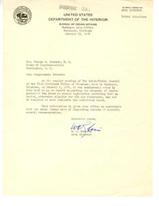 Support for Legislation: Protection of Indian Land Rights, 1951-01-01 - 1951-12-31