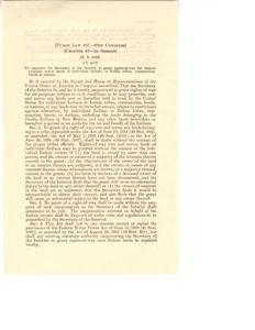 Empowering the Secretary of the Interior: Granting Rights-of-Way over Indian Lands, 1951-01-01 - 1951-12-31