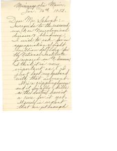 Request for Funding for Neurological Diseases Research, 1952, 1945-01-01 - 1946-12-31