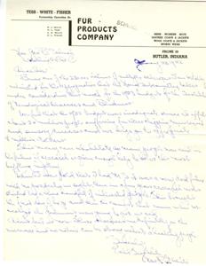 Fur - R.J. White - H.L. Tess - H.L. Fisher Company: Leather And Wool Coats And Jackets, 1952-01-01 - 1952-12-31
