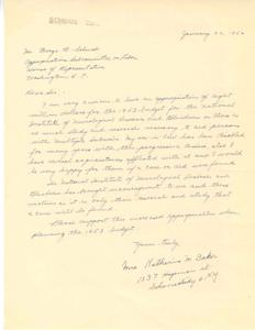 Supporting Research for Neurological Diseases: A Plea for Increased Funding, 1952-01-22
