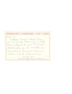 Urgent Appeal for Multiple Sclerosis Research Funding, 1952-01-01 - 1952-12-31