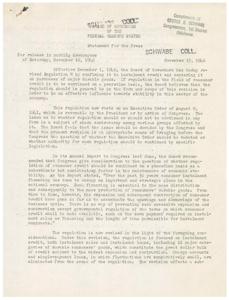 Revision of Regulation W: Consumer Credit Stability in the National Economy, 1946-11-15