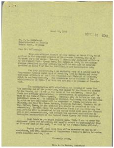 Federal Aid Information for Broken Arrow School Building Rebuilding, 1945-03-20