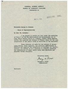 Approval of Federal Funds for Public Works Plan Preparation, 1945-01-01 - 1946-12-31