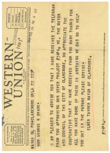 Approval of Sewer Project #34P4 and Advance Planning Funds, 1945-08-29