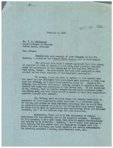 Federal Assistance for Broken Arrow School Building, 1946-02-09