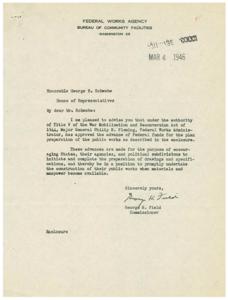 Federal Funding for Public Works Plan Preparation in Oklahoma, 1945-01-01 - 1946-12-31