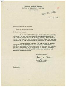 Federal Funding for Public Works Initiatives, 1945-01-01 - 1946-12-31