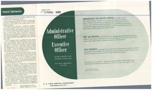 Federal Government Administrative and Executive Officer Positions Available, 1945-02-26
