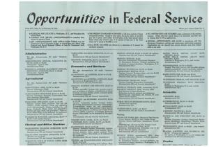Federal Job Opportunities: February 26, 1945, 1945-02-26