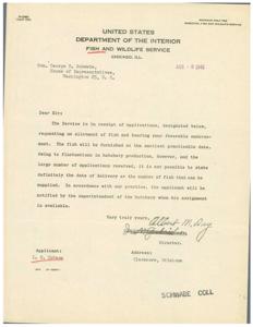 Fish Allotment Request for L. S. Robson, 1945-01-01 - 1946-12-31