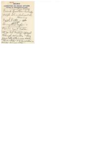 Memo Regarding Osage Council&#39;s Request to Visit Washington, 1945-03-22