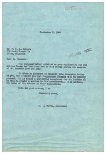Oil and Gas Lease Approval: Mr. F. W. C. Boesche Interview, 1946-06-19